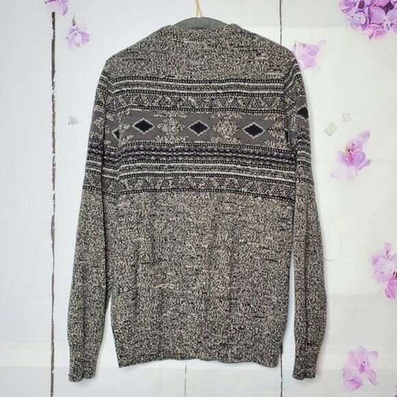 Urban Pipeline Geometric Crew Neck Knit Sweater L - Picture 2 of 10